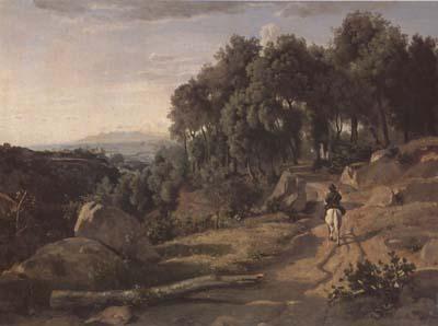 Jean Baptiste Camille  Corot Vue pres de Volterra (mk11) oil painting image